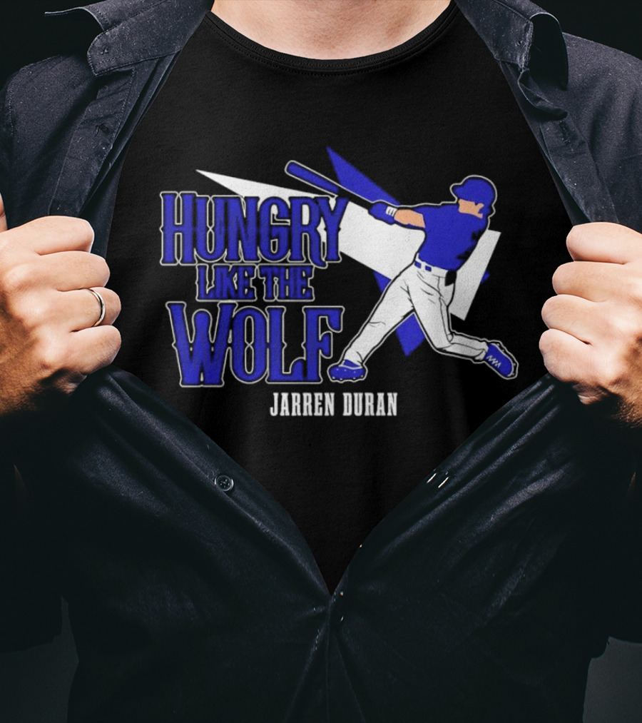 Jarren Duran Hungry Like The Wolf Boston Red Sox Baseball T-Shirt