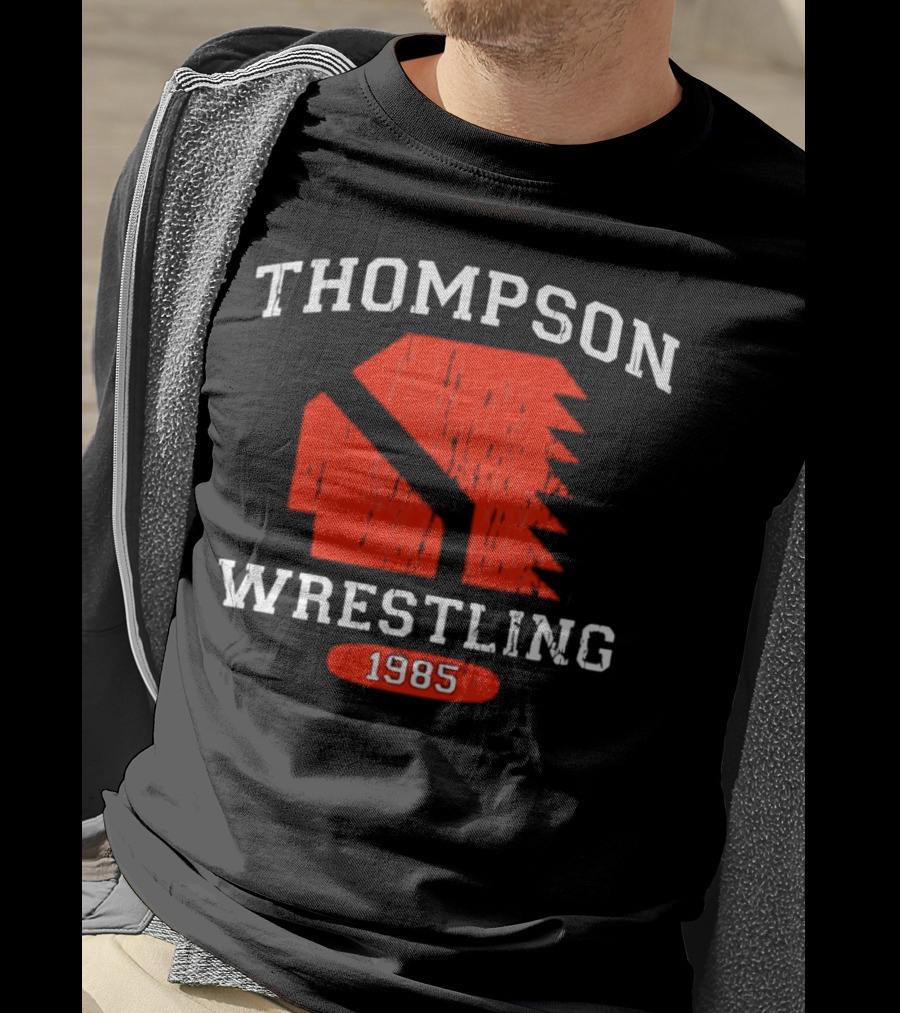 Thompson Wrestling 1985 Red Spartan T-Shirt