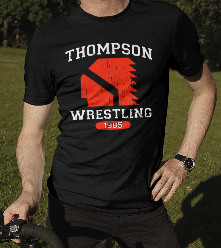 Thompson Wrestling 1985 Red Spartan T-Shirt