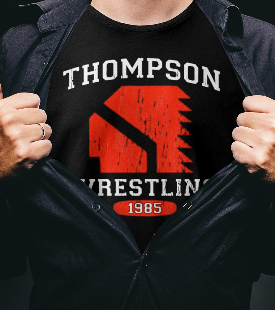 Thompson Wrestling 1985 Red Spartan T-Shirt