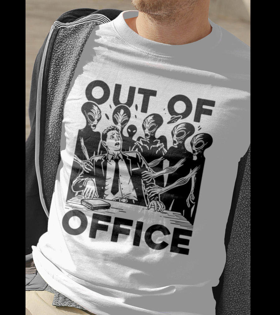 Out Of Office Surrounded By Aliens T-Shirt