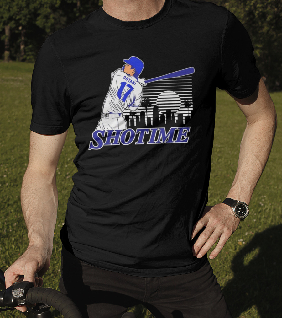 Ohtani 17 Shotime Skyline Baseball Player Dodgers Los Angeles T-Shirt