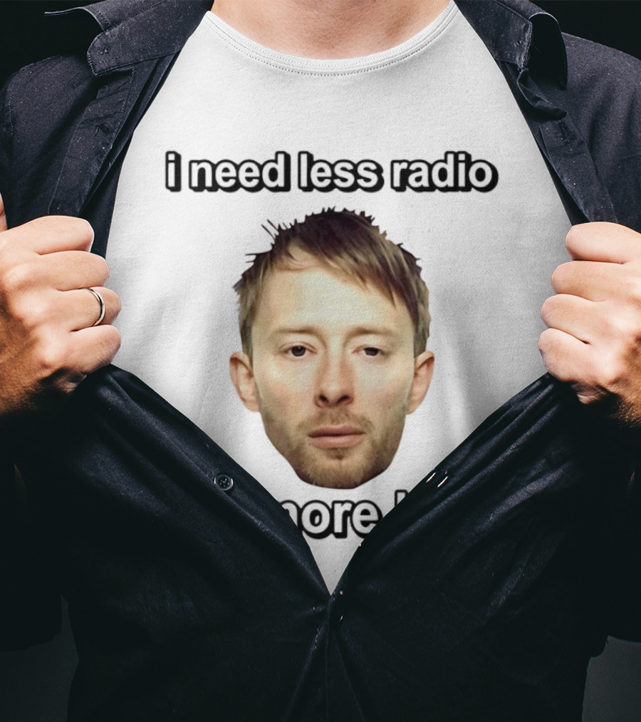I Need Less Radio And More Head Thom Yorke Face T-Shirt