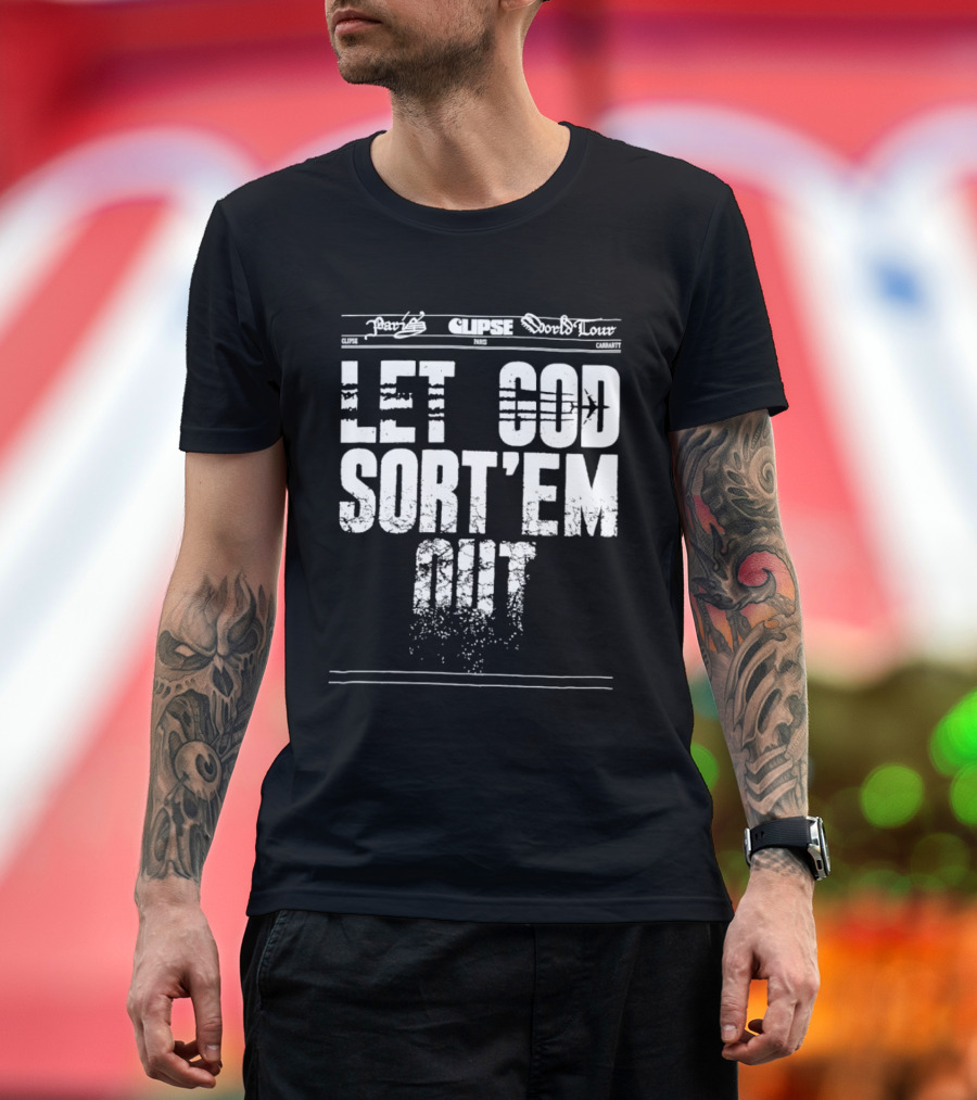 Re-Up Gang Clipse Let God Sort'em Out N*E*R*D World Tour Pusha T Malice Pharrell T-Shirt
