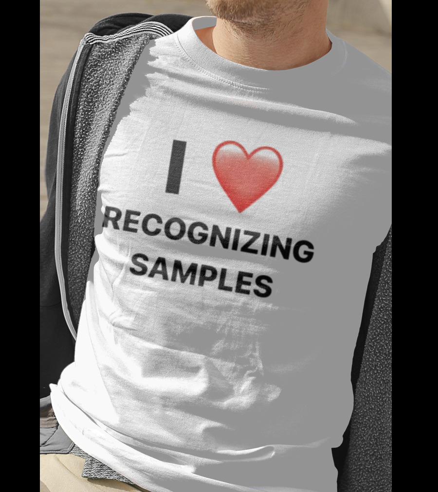 I Love Recognizing Samples Heart T-Shirt