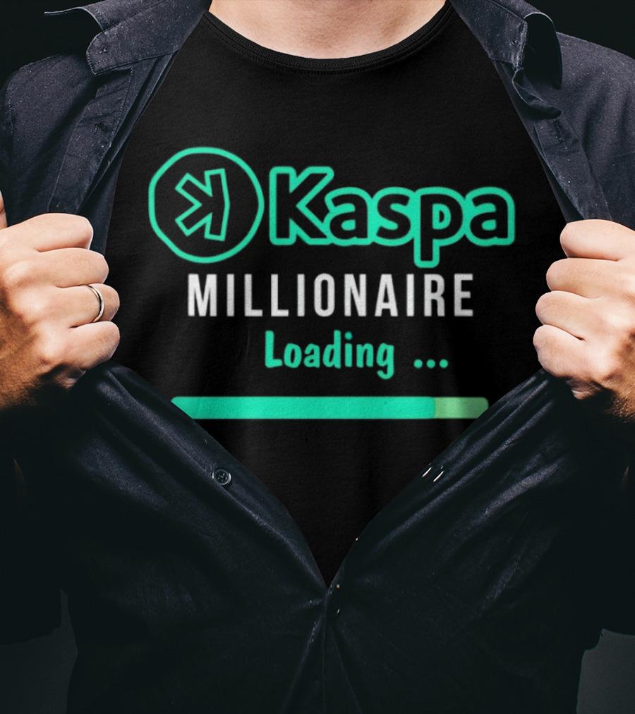 Kaspa Millionaire Loading Icon With Progress Bar T-Shirt