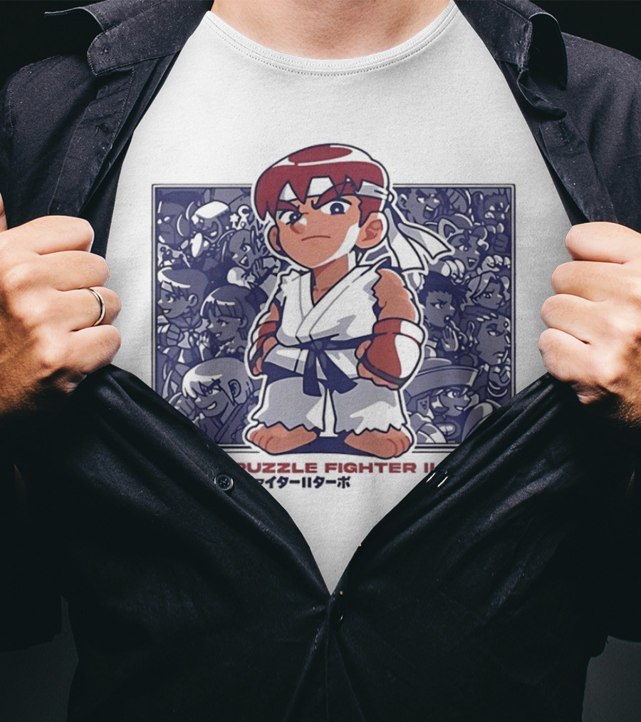 Super Puzzle Fighter II Turbo Character Lineup T-Shirt