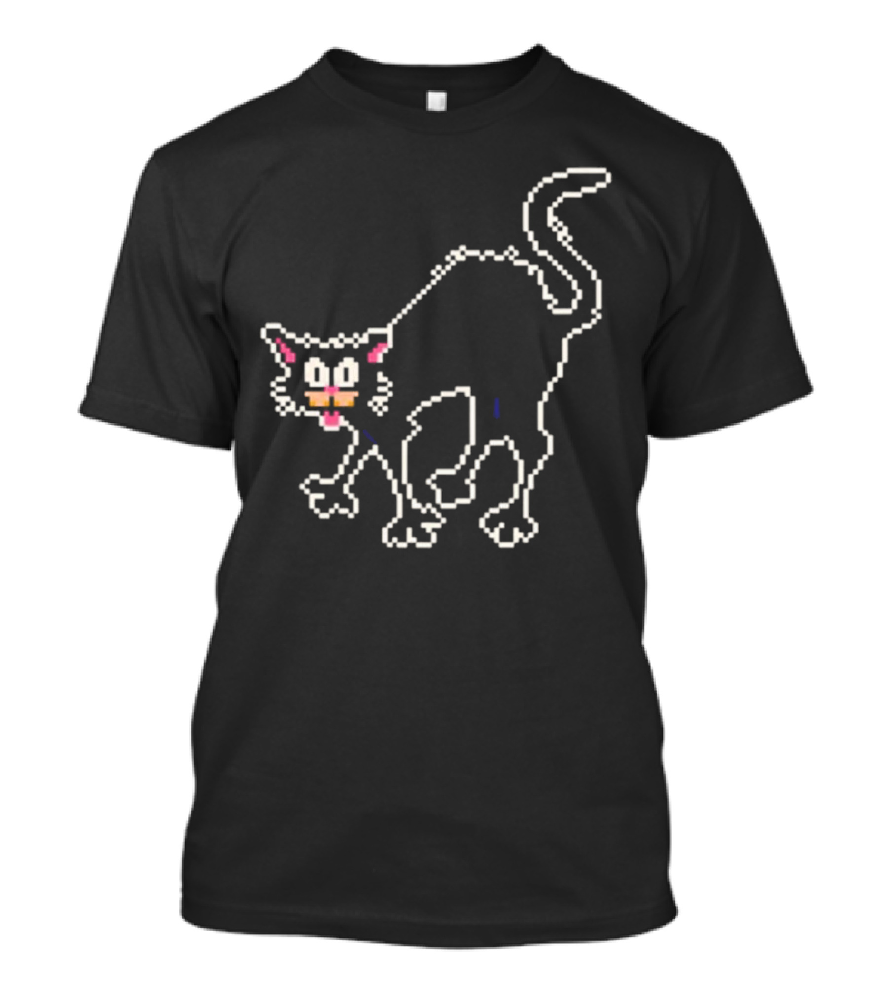The Tom Ward Show Tom Cat 8 Bit Retro Pixel T-Shirt