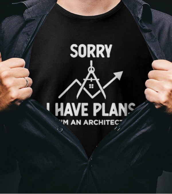 Sorry I Have Plans I'm An Architect 2024 Compass Arrow T-Shirt