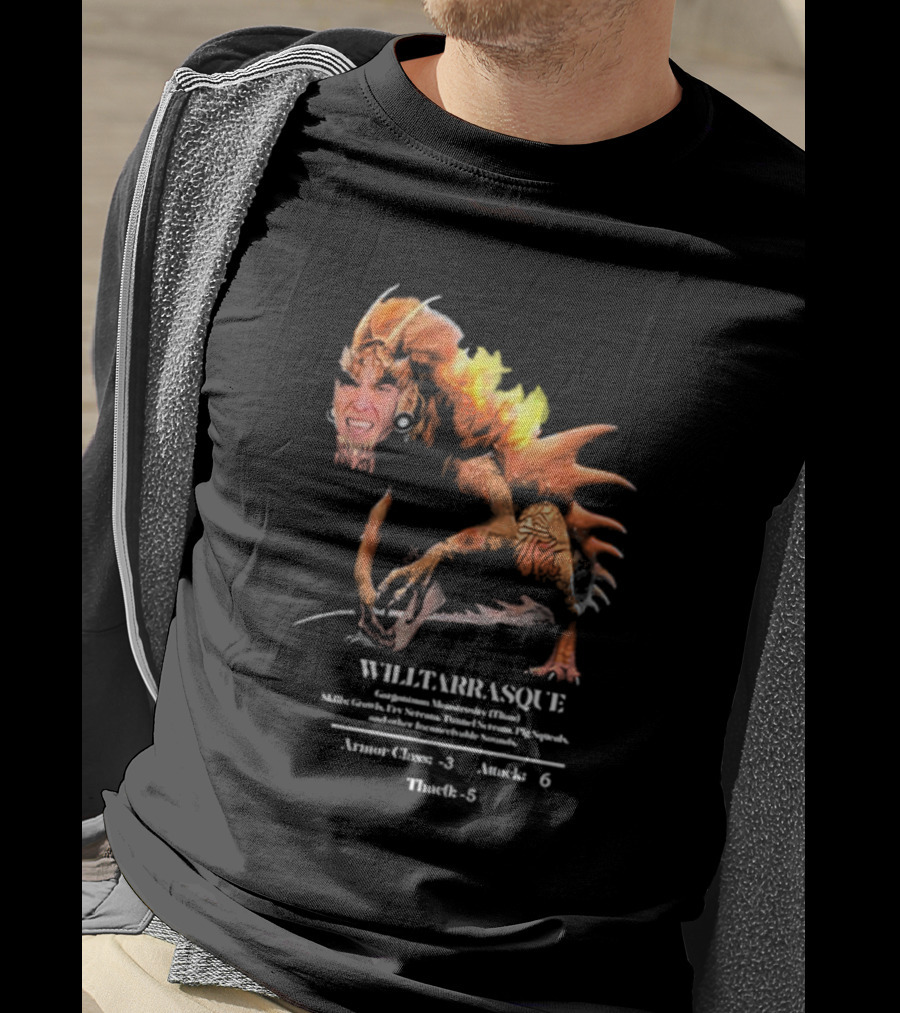 The Charismatic Voice Gorgonzilla Minutaursty Tarrasque Willtarrasque Armor Claws Attack ThroRk T-Shirt