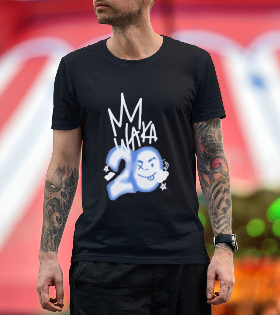 Waka Crew Waka 20 Birthday Bundle MM Style Cloud Star Emoji T-Shirt