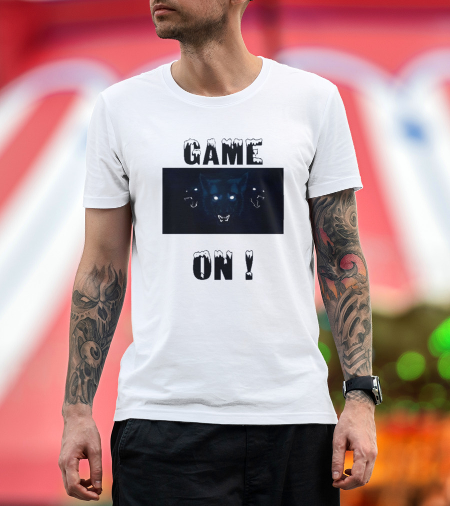 Wolvesden Game On Fierce Trio Wolf Face T-Shirt