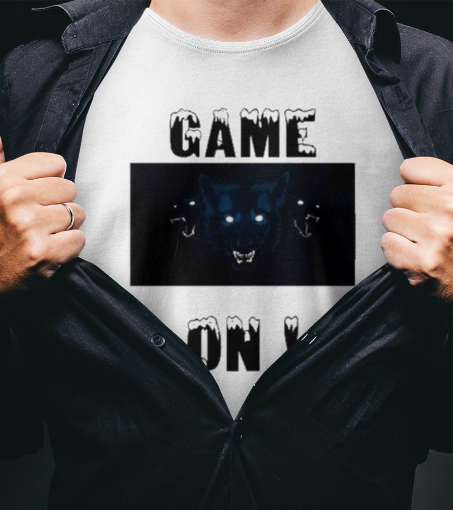Wolvesden Game On Fierce Trio Wolf Face T-Shirt