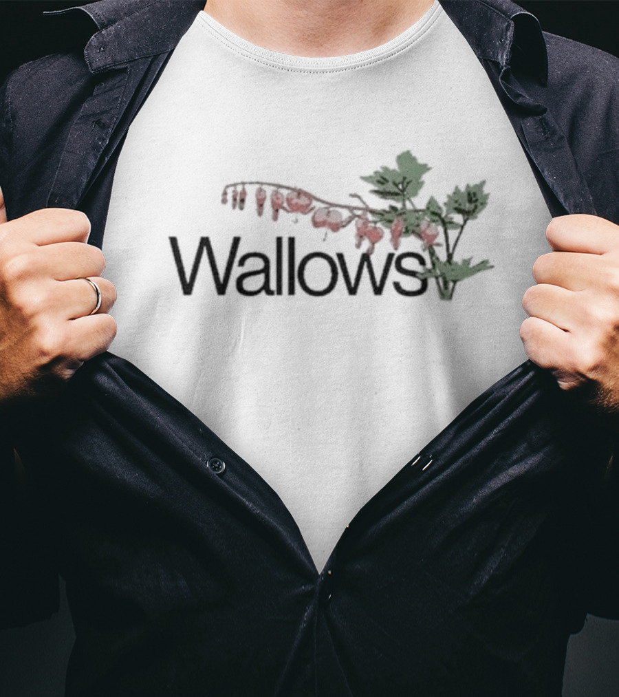 Wallows Red Flowers Green Leaves T-Shirt