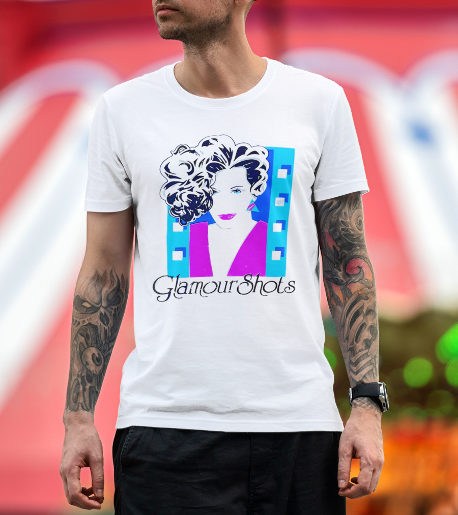Retro 80s Glamour Shots Abstract T-Shirt