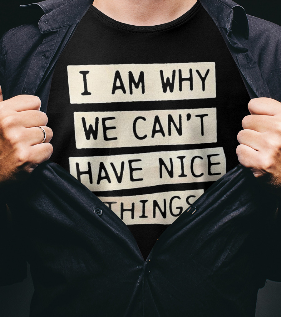 I Am Why We Can’t Have Nice Things Taylor Swift Inspired Phrase T-Shirt