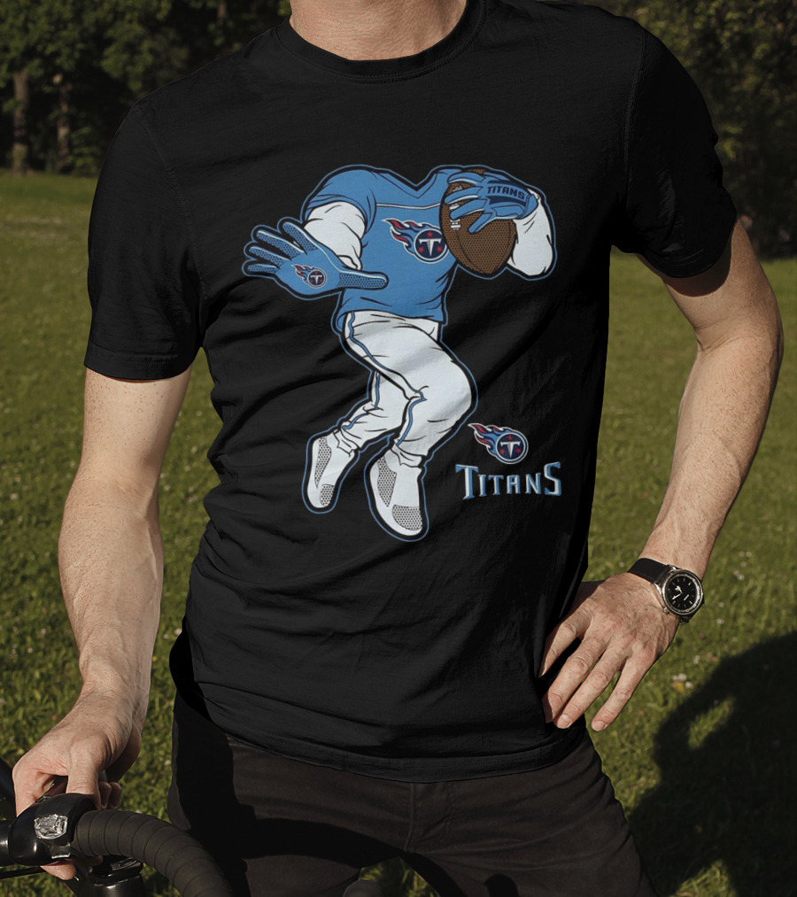 Tennessee Titans Stiff Arm Football Player T-Shirt