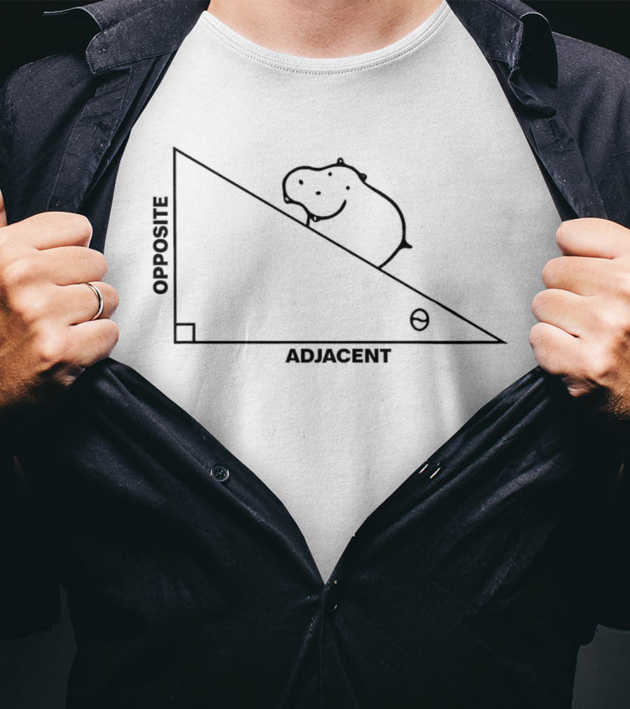 Hippotenuse Triangle Opposite Adjacent T-Shirt
