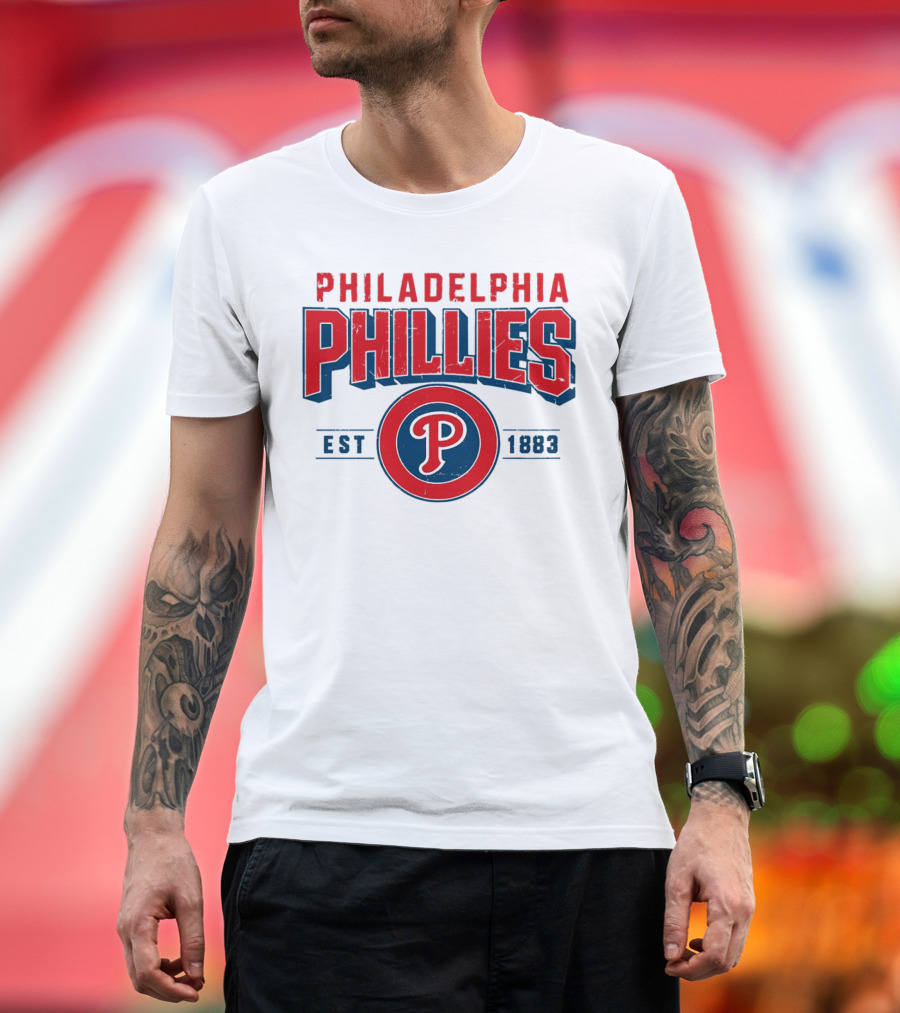 Philadelphia Phillies Est 1883 Vintage Logo P T-Shirt