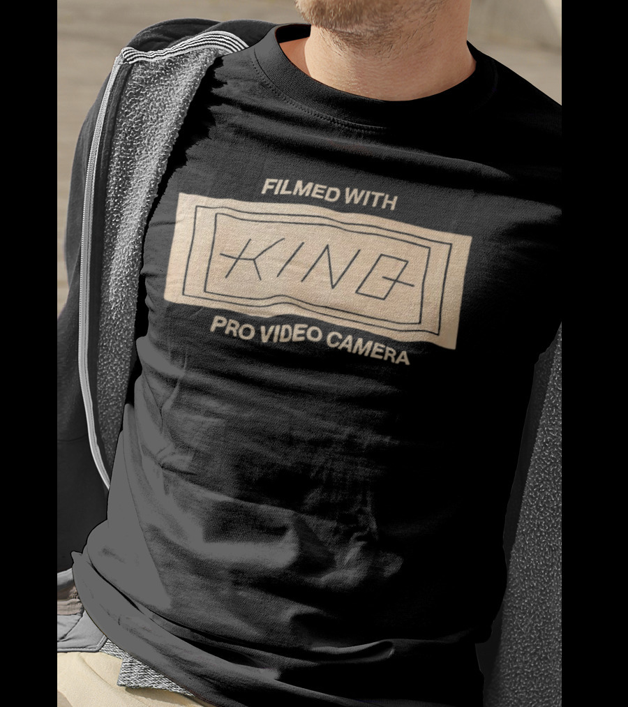 Filmed With King Pro Video Camera Vintage Style Rectangle T-Shirt