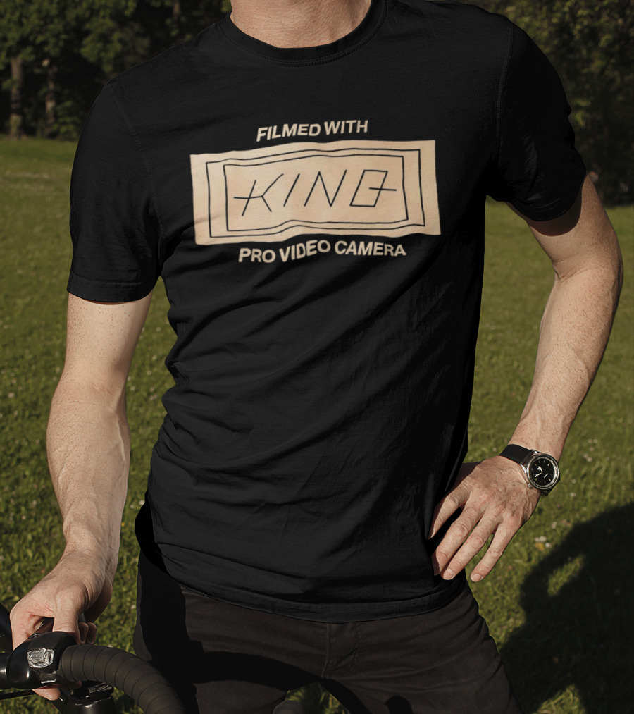 Filmed With King Pro Video Camera Vintage Style Rectangle T-Shirt