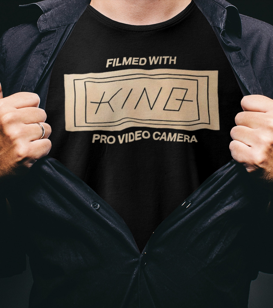 Filmed With King Pro Video Camera Vintage Style Rectangle T-Shirt