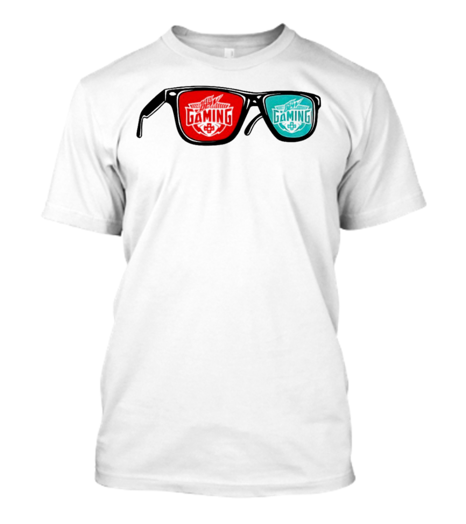 Gaming Spectacles Mtn Dew Red Blue Vibes T-Shirt