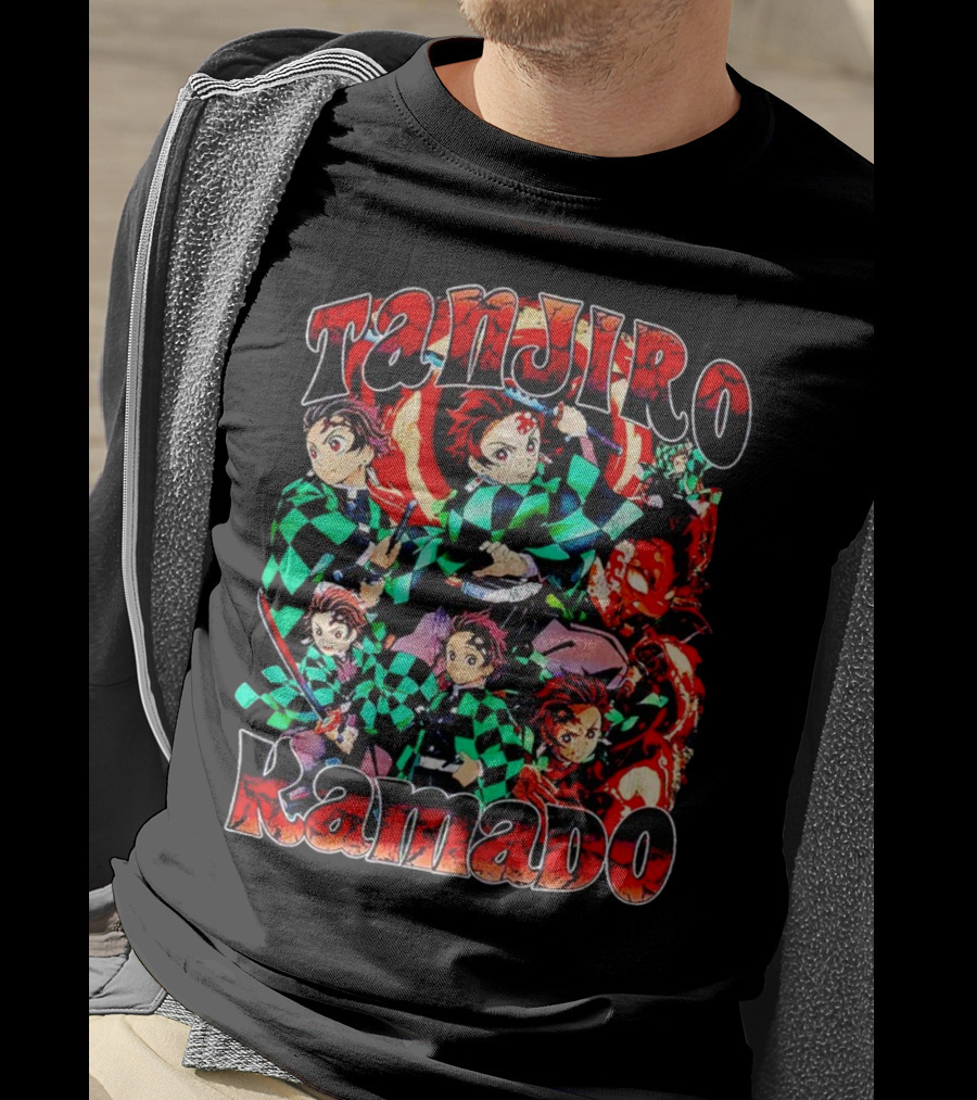 Tanjiro Kamado Vintage Anime Character Collection T-Shirt