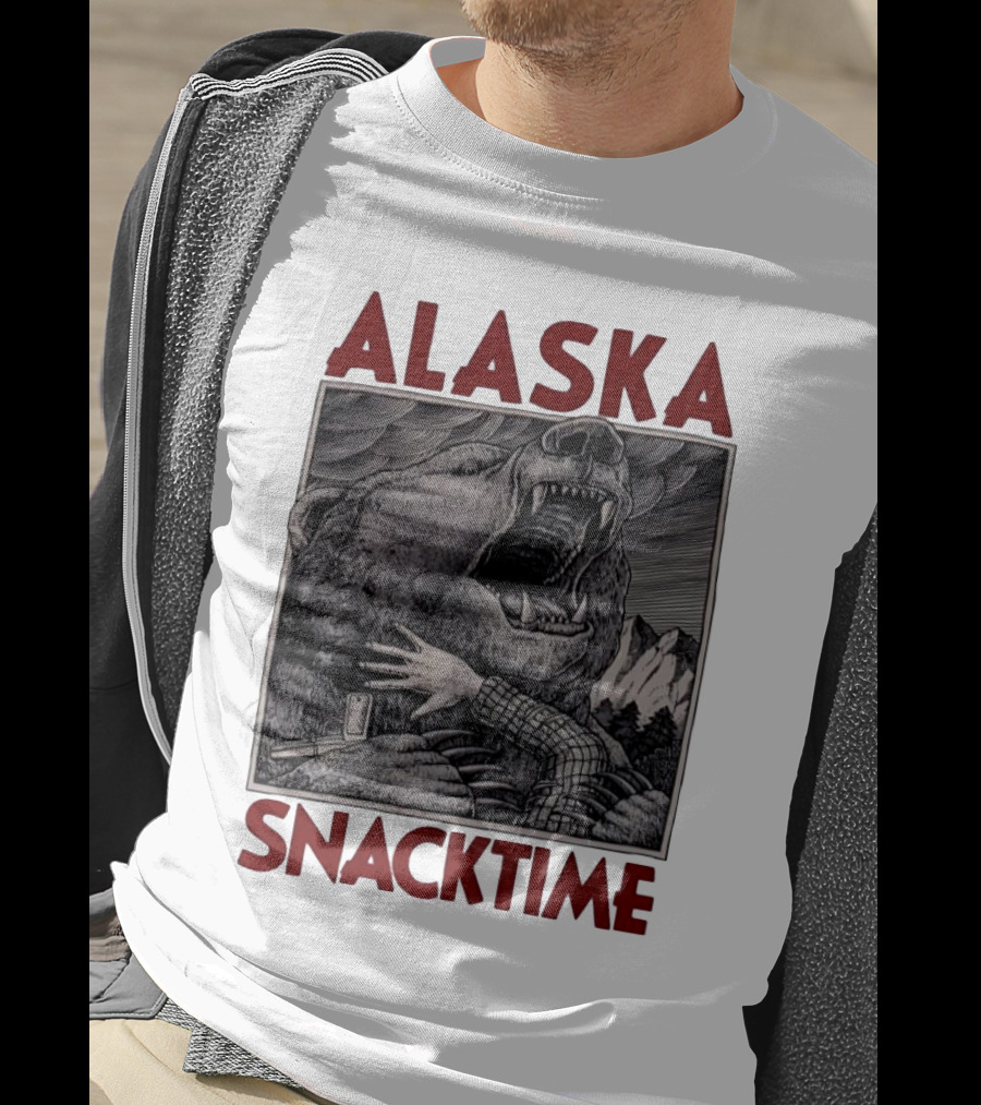 ALASKA SNACKTIME Bear Art By Ray Troll T-Shirt