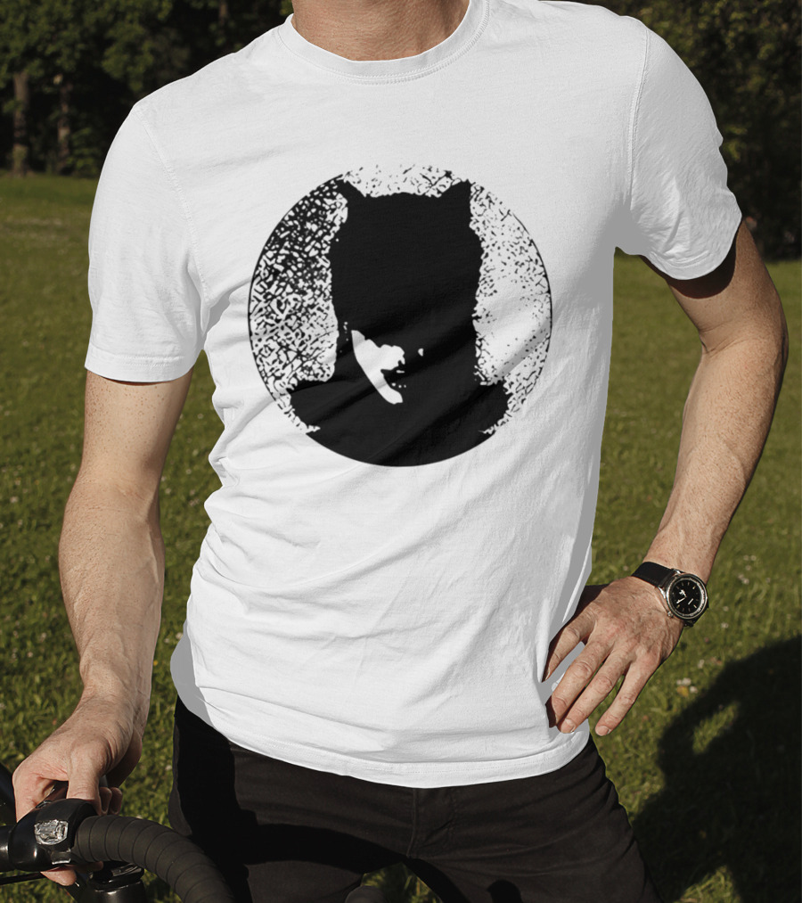 Batwoman The Boy Is Mine Dark Silhouette Circle T-Shirt