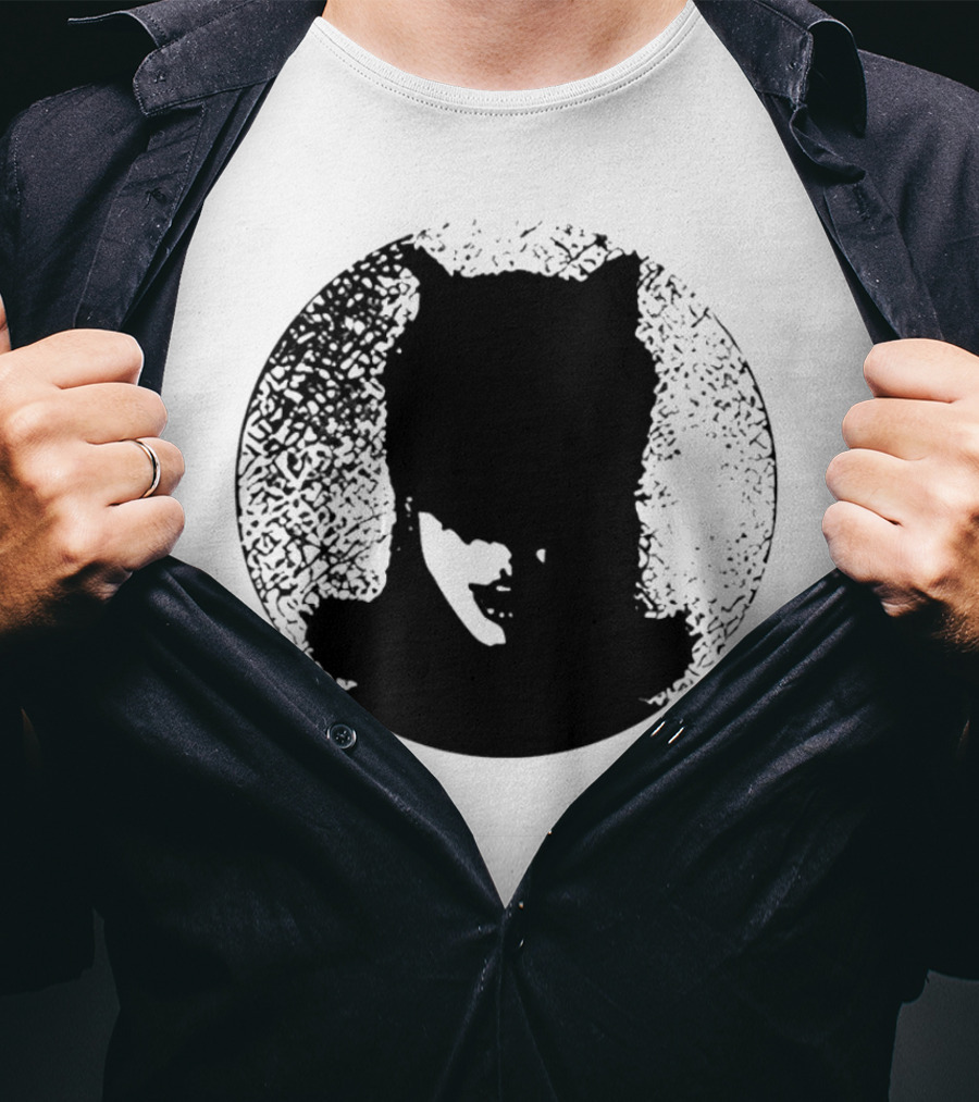 Batwoman The Boy Is Mine Dark Silhouette Circle T-Shirt