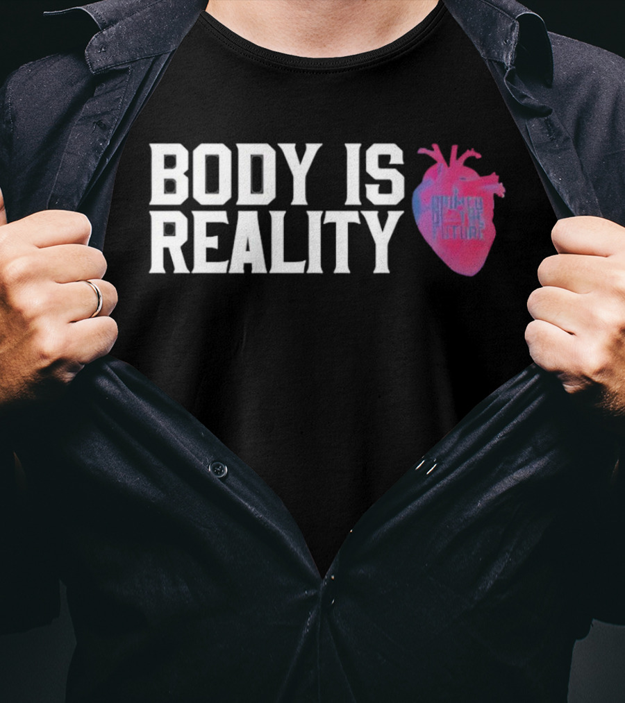 Body Is Reality Crimes Of The Future Heart T-Shirt