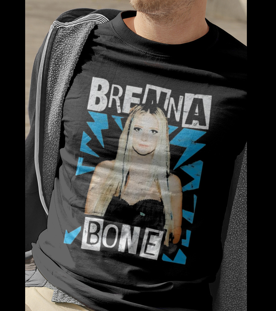 Brenna Bone Lightning Vintage Blue T-Shirt