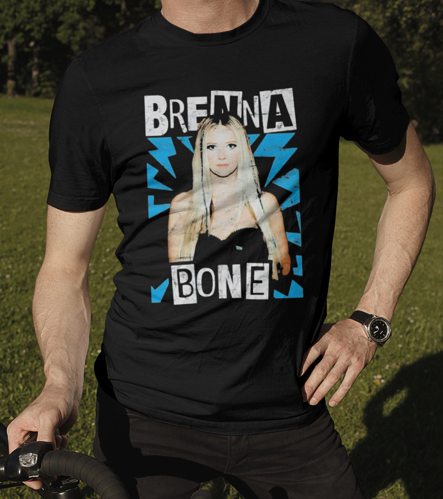 Brenna Bone Lightning Vintage Blue T-Shirt