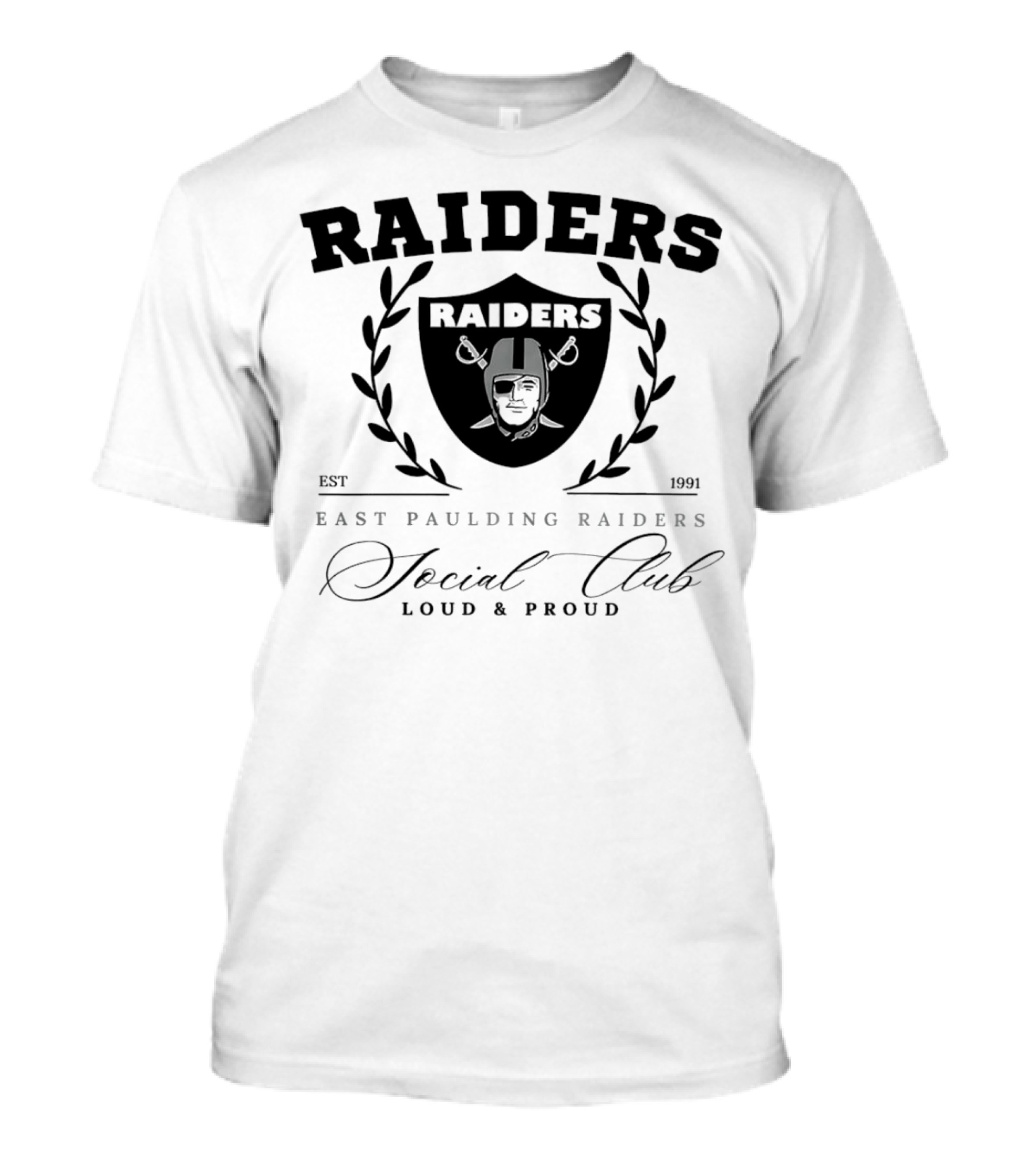 East Paulding Raiders Social Club Est 1991 Loud And Proud T-Shirt