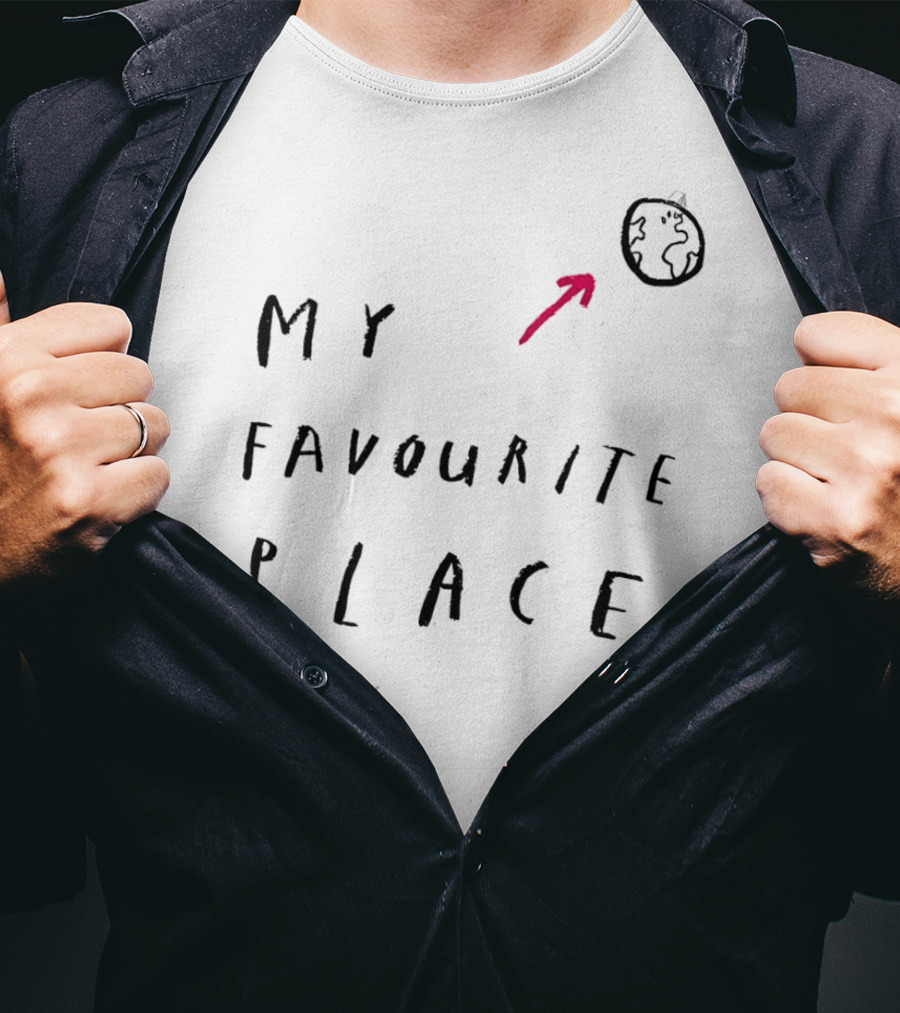 My Favourite Place Earth Greenpeace Oliver Jeffers T-Shirt