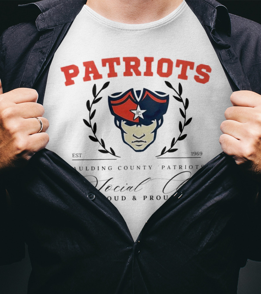 Patriots Paulding County Social Club Loud And Proud Est 1969 T-Shirt