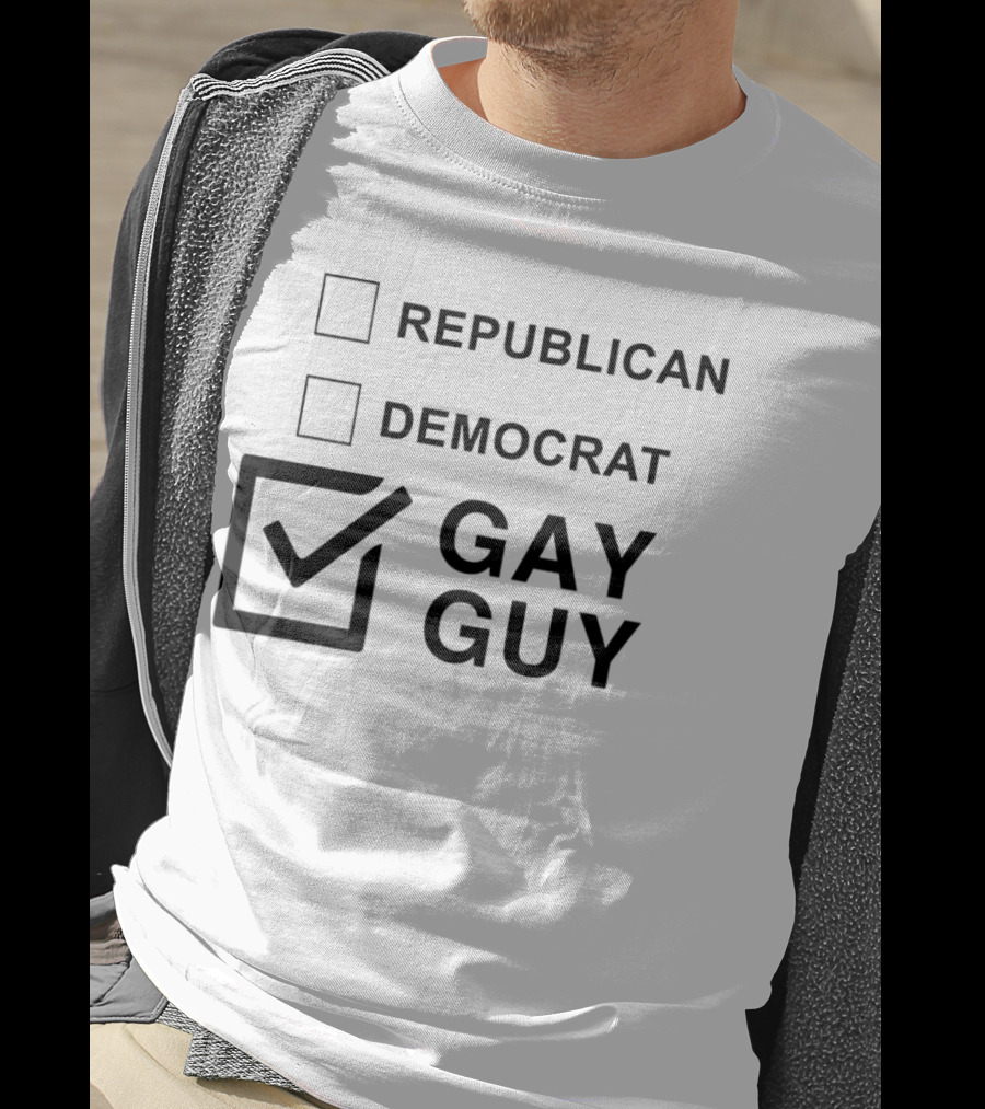 Republican Democrat Gay Guy Checkboxes T-Shirt