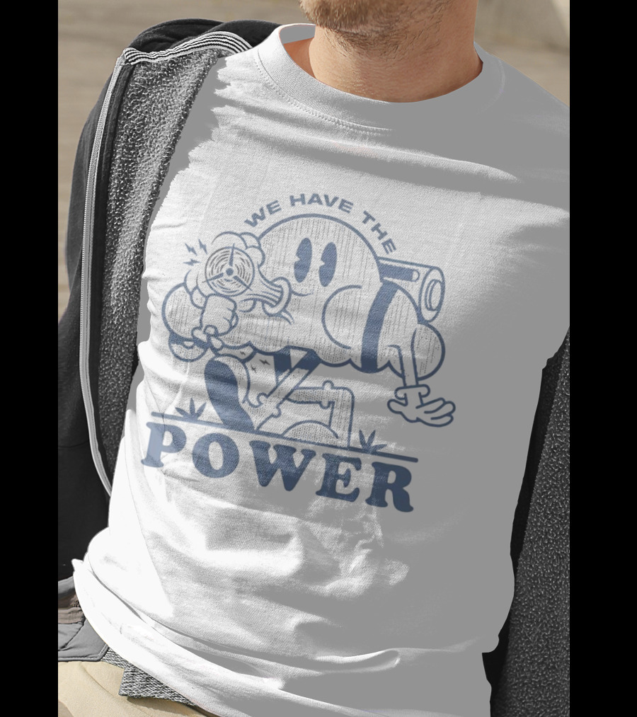 We Have The Power Retro Cartoon Character With Gun T-Shirt