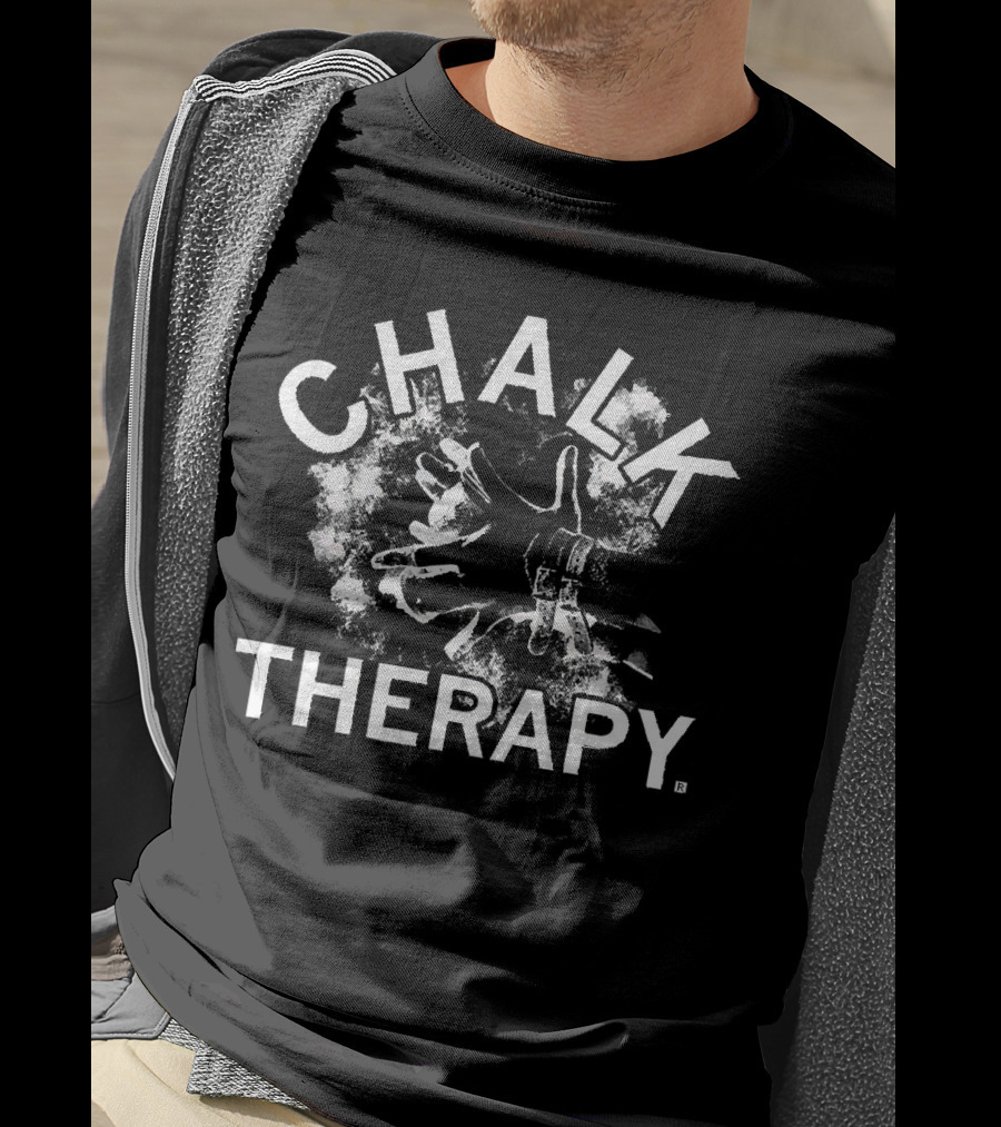 Chalk Therapy Hands Covered In Chalk Dust T-Shirt