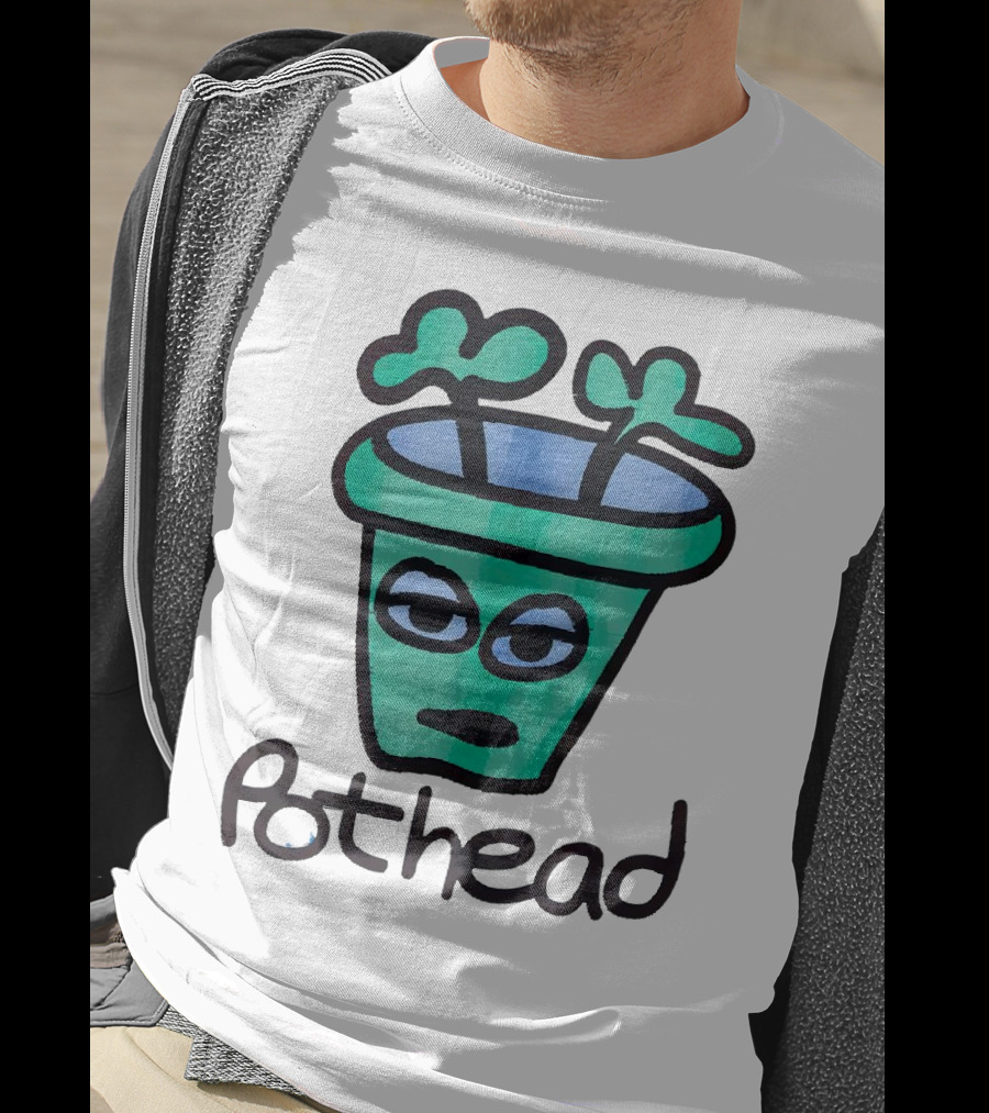 For The Homies Pothead Plant Cartoon T-Shirt