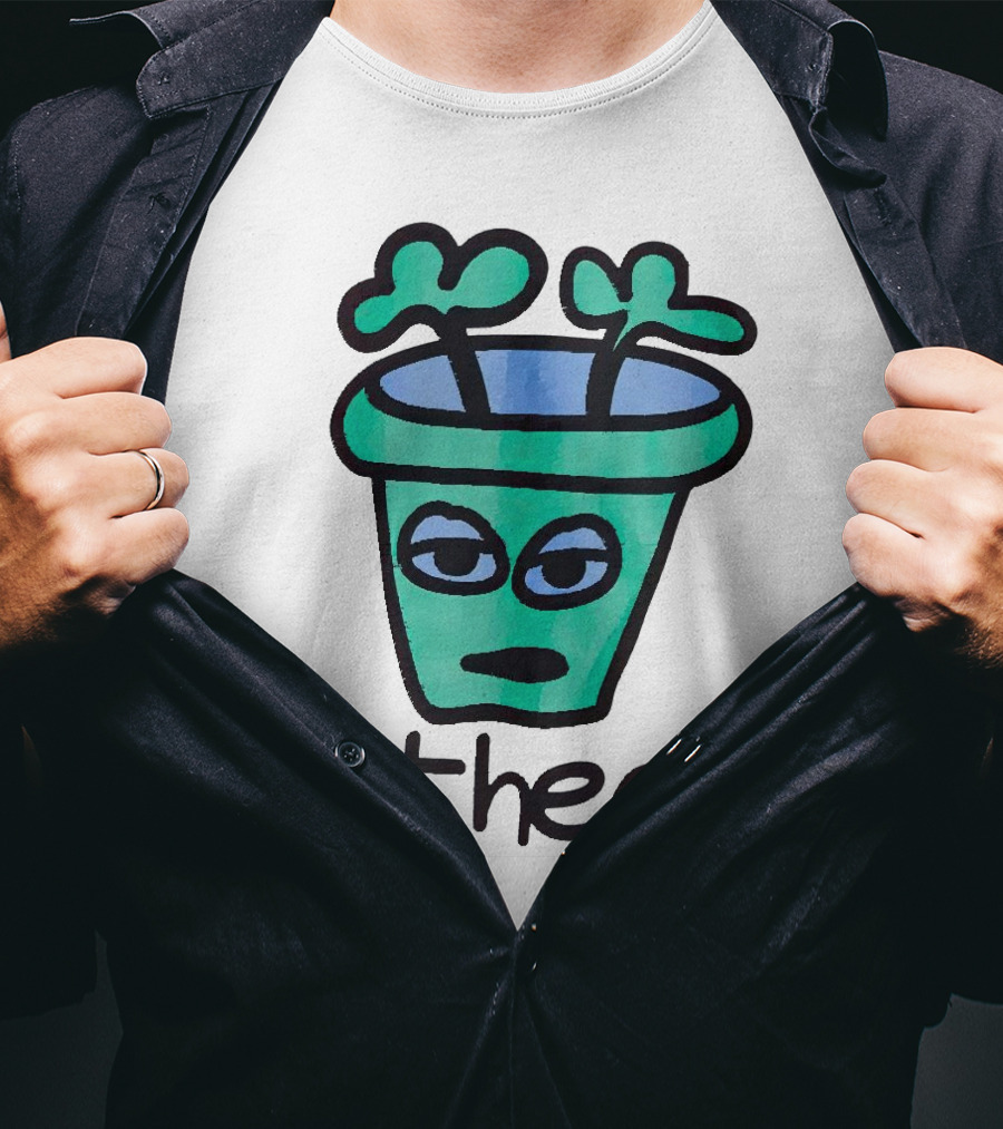 For The Homies Pothead Plant Cartoon T-Shirt