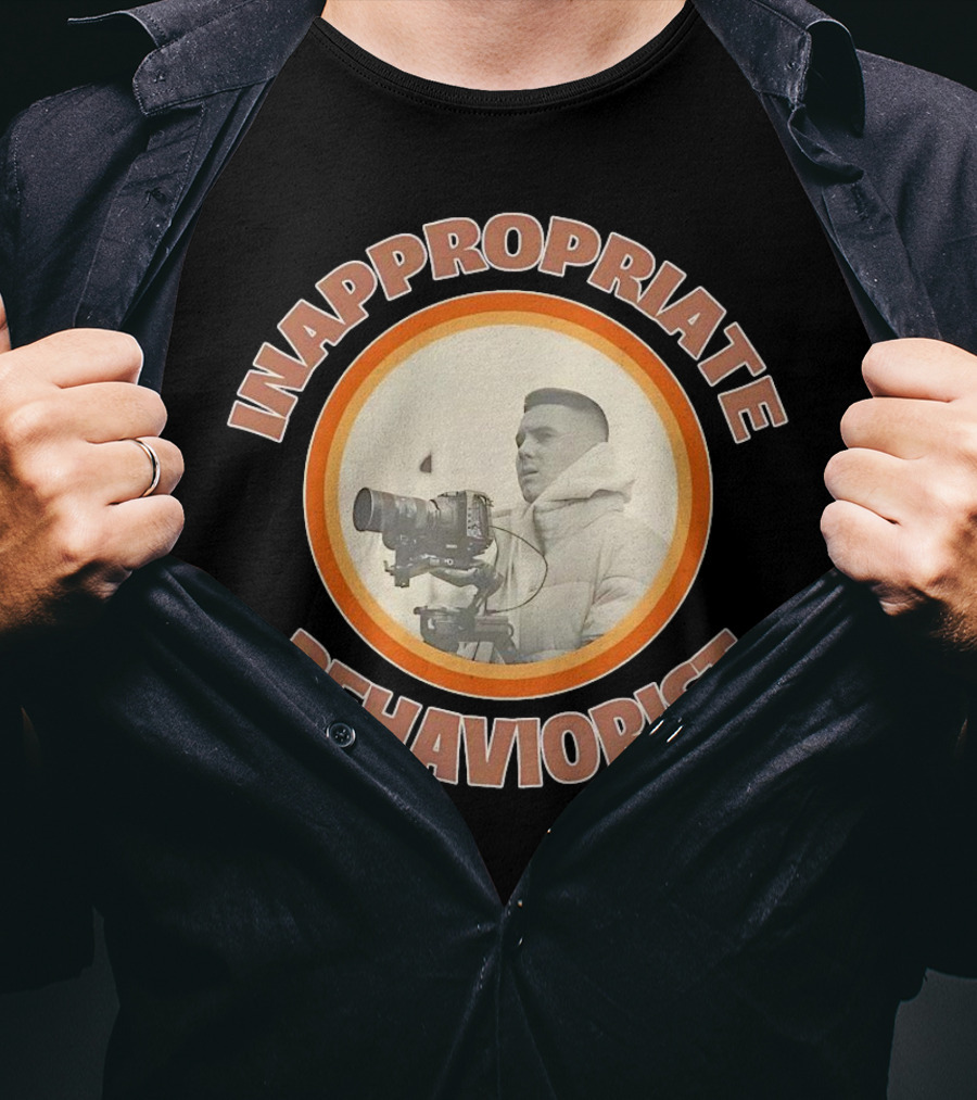 Inappropriate Behaviorist Vintage Camera Circle T-Shirt