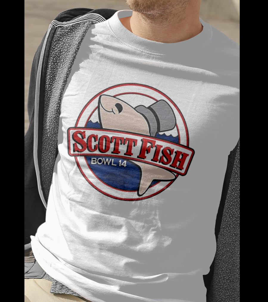 Scott Fish Bowl 14 Shark With Top Hat T-Shirt