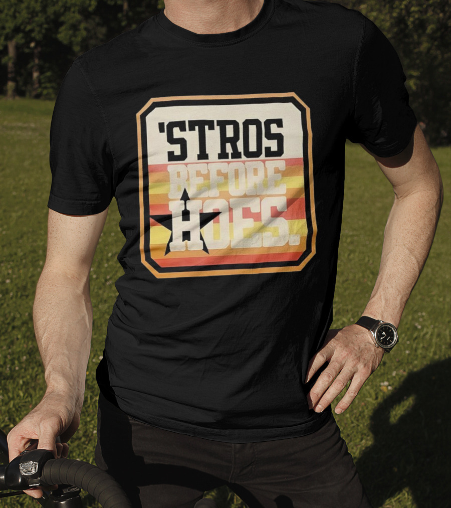 'Stros Before Hoes Houston Astros Star Retro T-Shirt