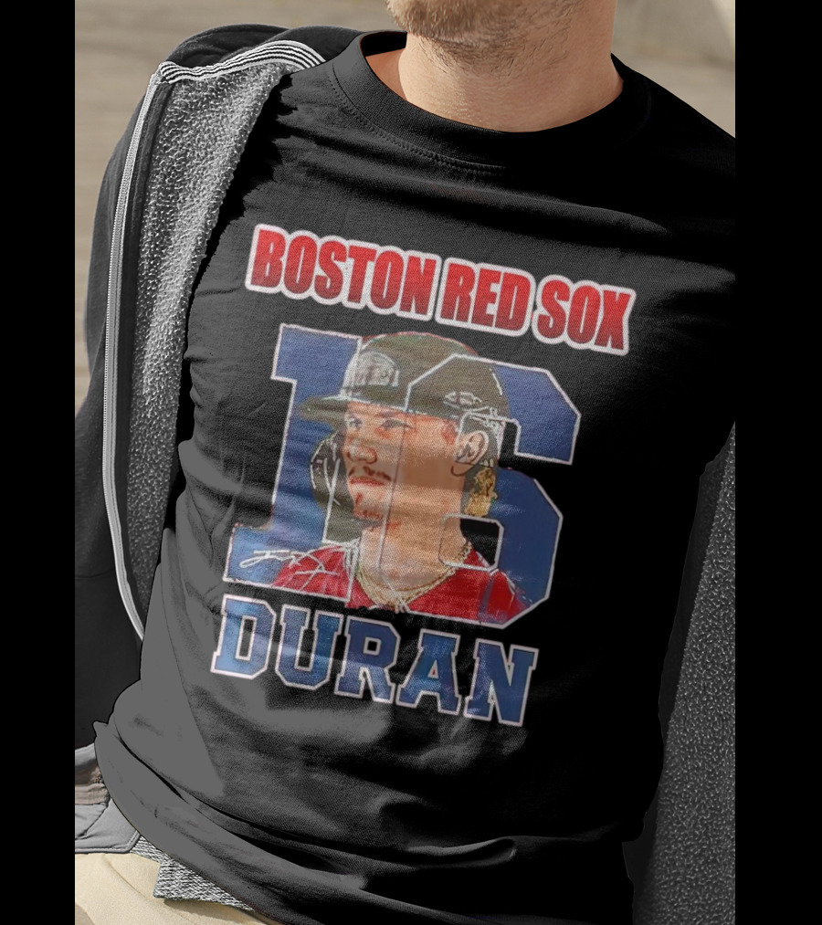 Boston Red Sox Jarren Duran 16 Portrait Patch T-Shirt
