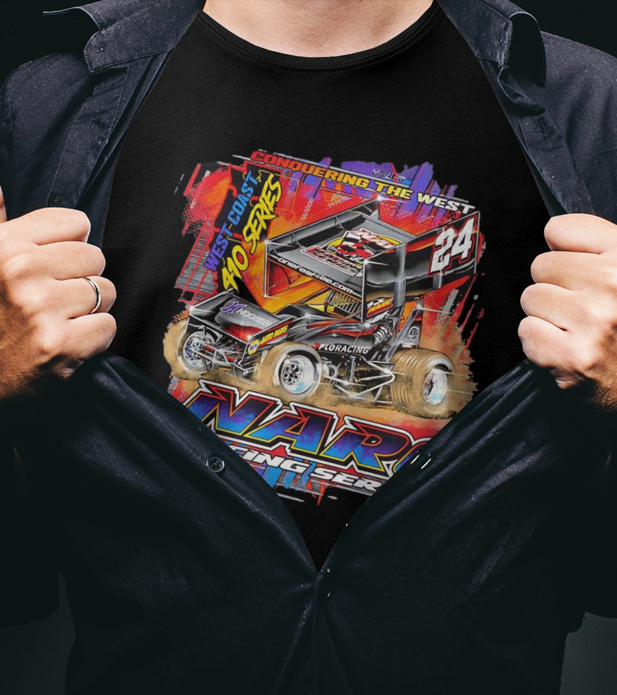 Conquering The West Coast 410 Series NARC Racing Series 24 T-Shirt