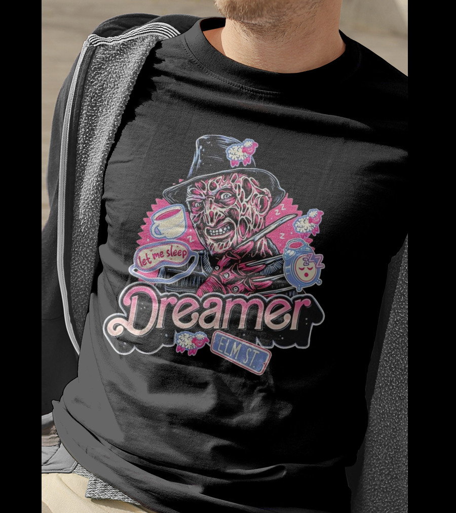 Freddy Krueger Dreamer Let Me Sleep Elm St T-Shirt