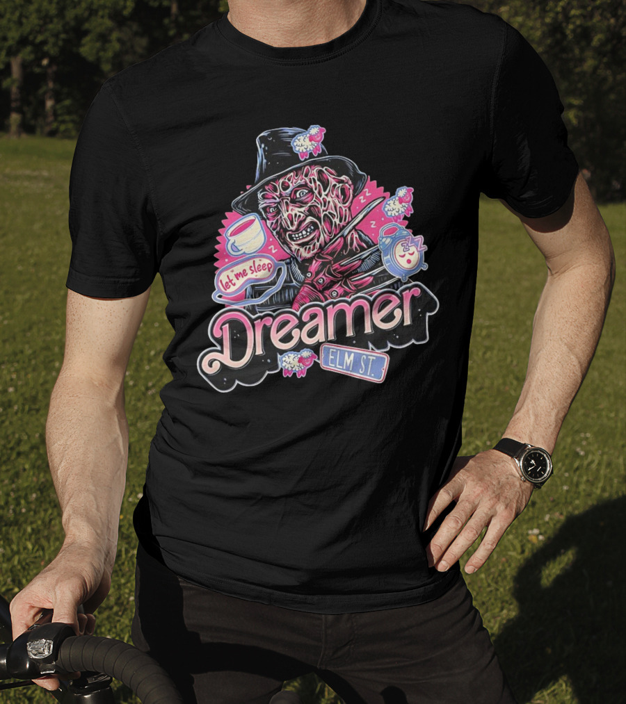 Freddy Krueger Dreamer Let Me Sleep Elm St T-Shirt