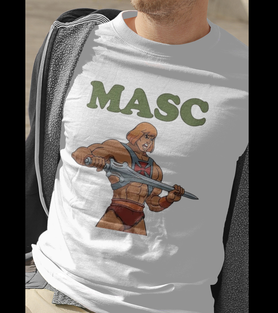 MASC He-Man Comic Character T-Shirt